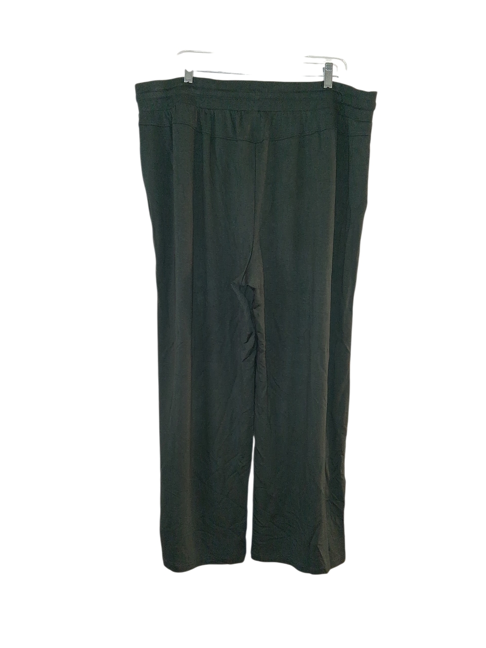 Terra & Sky Olive Green  Wide-Leg Pull-On Knit Pants 2X